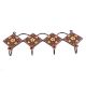 Brown And Yellow Tiny Flower Ceramic Tiles Hooks